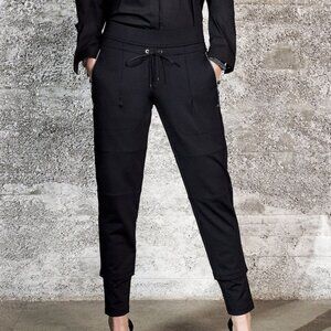 Raffaello Rossi Women's Jogger-Style Pants in Black Matte